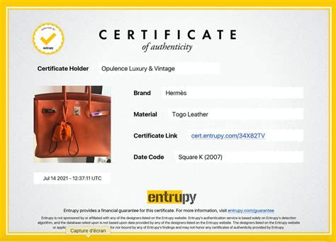 hermes certificate|Hermes certification.